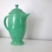 Vintage Fiestaware Coffee Pot Light Green