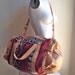 60's Kilim Large Duffle Weekender Tapestry and Leather Vintage Bag