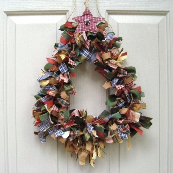 holiday christmas wreath front door christmas decor homespun holiday christmas wreath front door christmas decor homespun