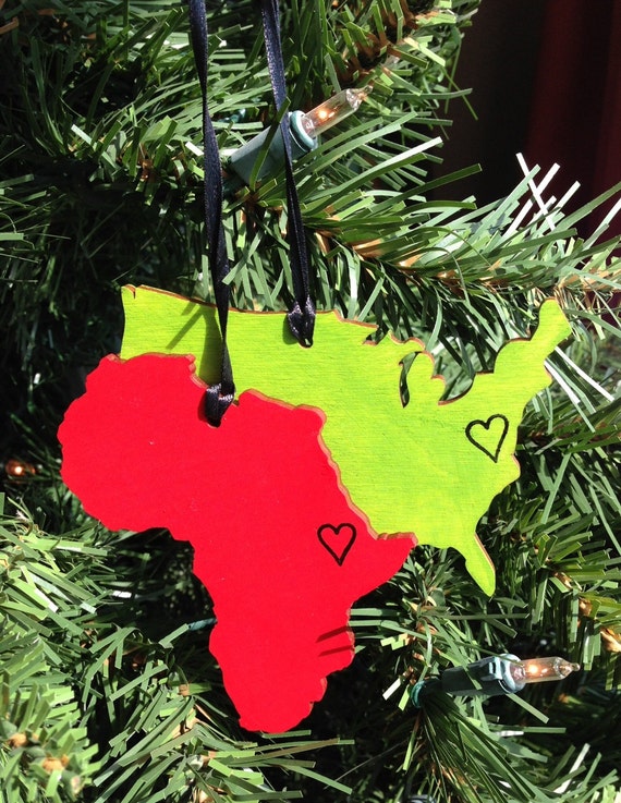 Two Countries Ornament Africa & the United States