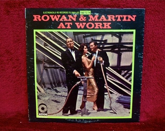 ROWAN & MARTIN - Rowan and Martin at Work - 1960s Vintage Vinyl Record Album