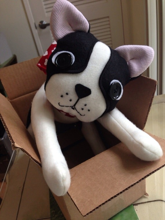 melissa & doug plush boston terrier