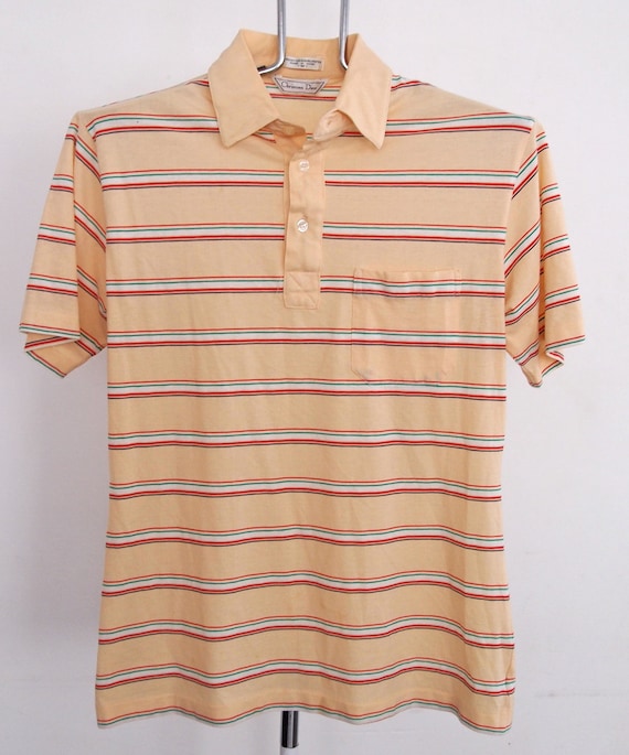 SALE 15% Off / / / Christian Dior Striped Polo by beachwolfvintage