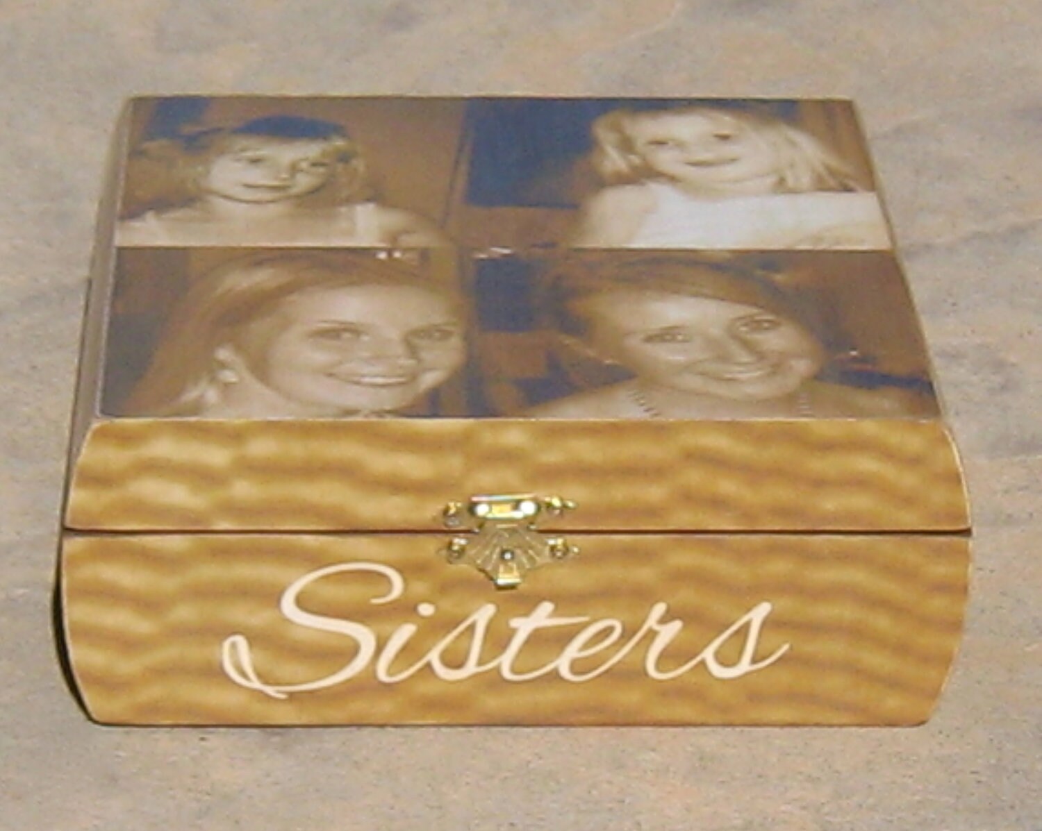 Personalized Photo Collage Keepsake Box Sister Gift Maid of