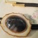 Beautiful Brown Stone on Wood Bolo Tie