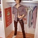 Fashion Royalty Homme male doll size dark brown burgundy leather pants