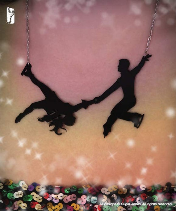 Ice Skating Necklace - Figure Skating - Dancing on Ice - Sugar Jones UK