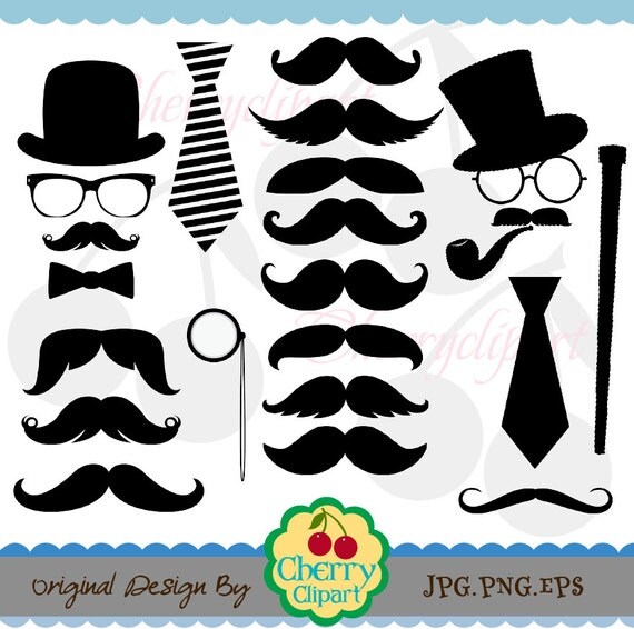 Printable Mustache Clipart