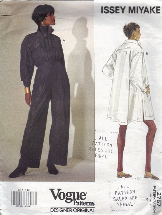 Vogue Designer Sewing Pattern Issey Miyake Pullover Top Loose