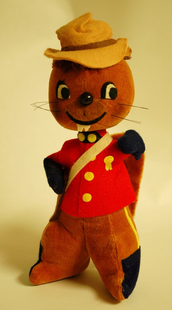 Vintage 1960s Dream Pet Stuffed Animal Squirrel Beaver Retro