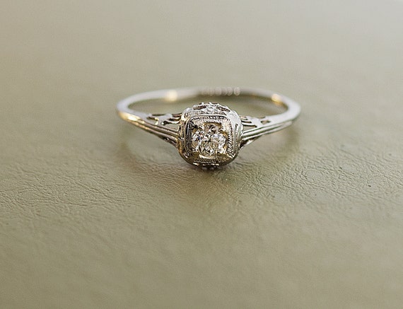 1920s engagement wedding rings