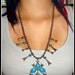 Fantastic Vintage 1960s Art Navajo Squash Blossom Necklace
