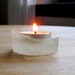 Genuine Sea Glass Luminary - Frosted Candle Holder - Shabby Chic Decor - A06-28