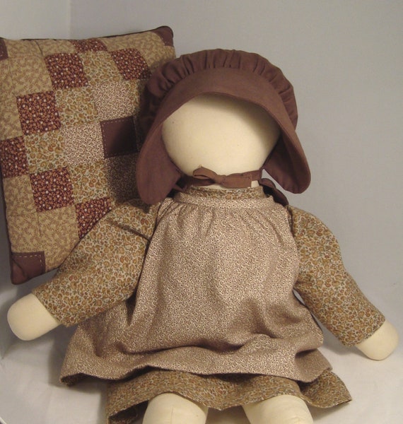 Handcrafted Primitive Amish Rag Doll and by TimelessTreasuresLtd