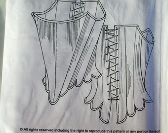 Pattern: 18th Century Strapless Stays 6-12-14-16-18-20-24 available.