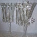Eight Vintage Chandelier Glass Prism U Drop, Plug Drop, Spears, Tear Drop, Icicle Shapes