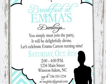 Breakfast at Tiffany's Invitation