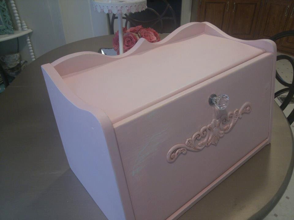 Pink Chic Bread Box by GypsyWinks on Etsy