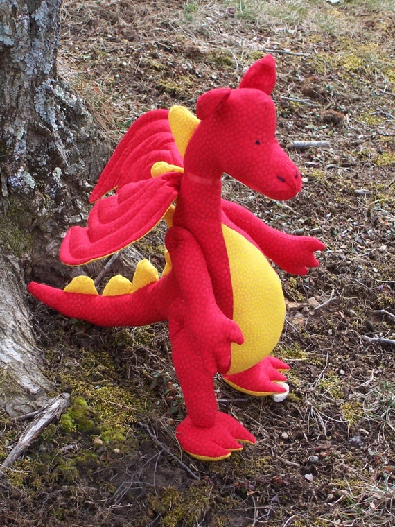 diy stuffed dragon