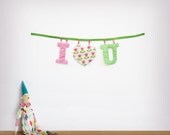 Handmade 'I LOVE U' Fabric Garland Il_170x135