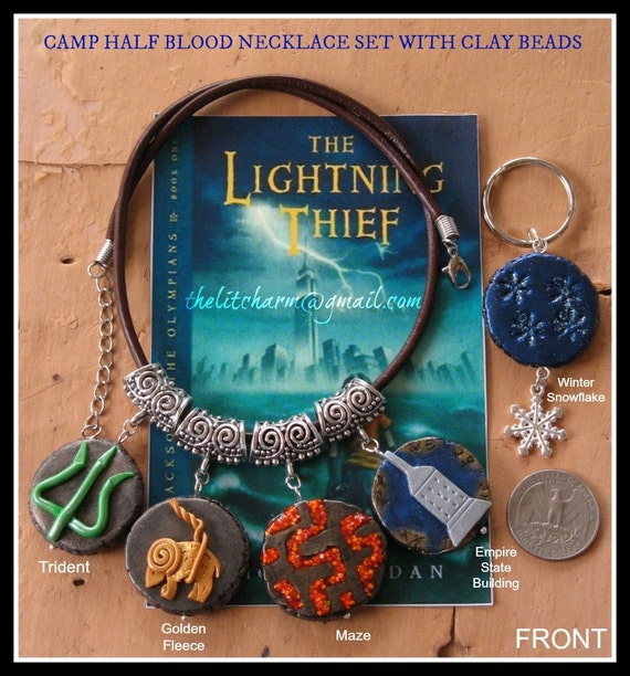 Camp Half Blood Necklace Set with Doublesided by TheLiteraryCharm