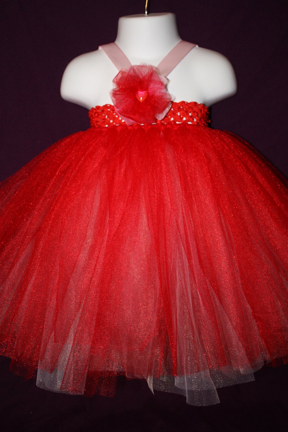 Items similar to Red Tutu Dress & Tutu: Christmas, Valentine's Day and ...