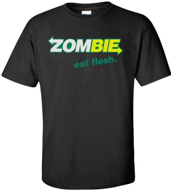 Zombie Eat Flesh 100% Cotton T-shirt