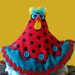 Pot Holder Kitchen Decoration - Chicken chunky pot and pan pot holder oven mitt wedding gift hostess gift