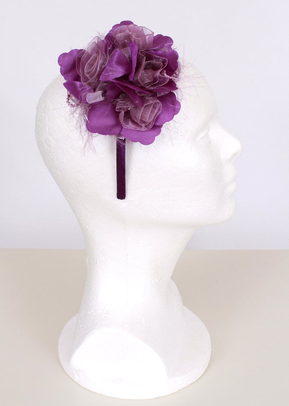 Purple Pizzazz Flower Headband: Fits toddler to adult Il_570xn