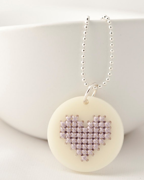 ON SALE Cross Stitch Kit DIY Jewelry Kit by RedGateStitchery