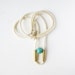 Ivory Mokuba rope and russian green amazonite
