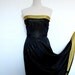 25% off with code XMASETSYUK - Vintage gown by Trina Lewis / Evening dress / Strapless / Cocktail dress / Prom dress / Black and gold.