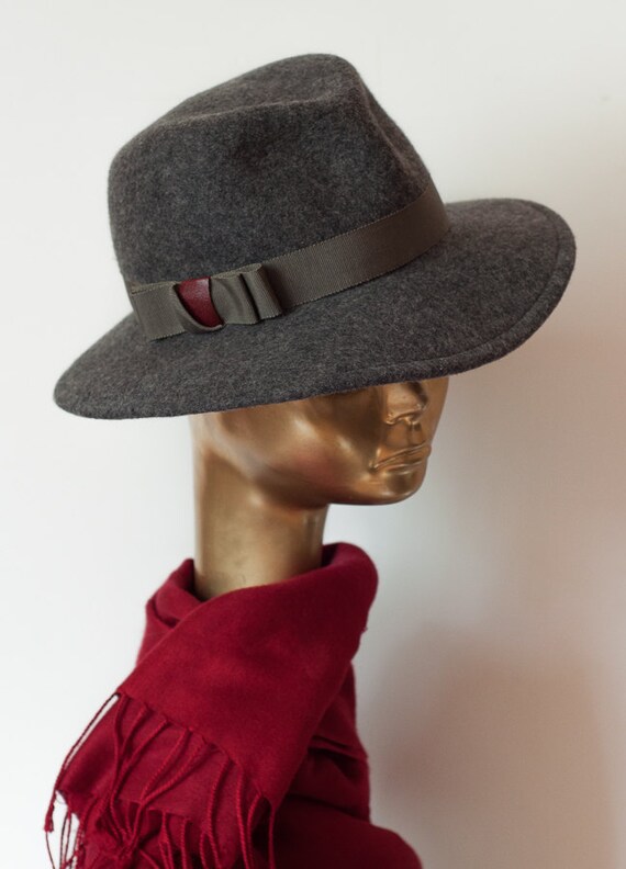 Grey FELT HAT for Women Fall / Winter Collection