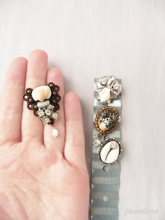 4 Little Shell recycled vintage jewelry and