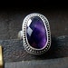 baroque amethyst ... gemstone cocktail ring
