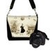 Digital Slr Camera Bag DSLR Camera Bag Purse Womens Camera Bag Case Zipper Padded - Deluxe Tres Chic Black (RTS)