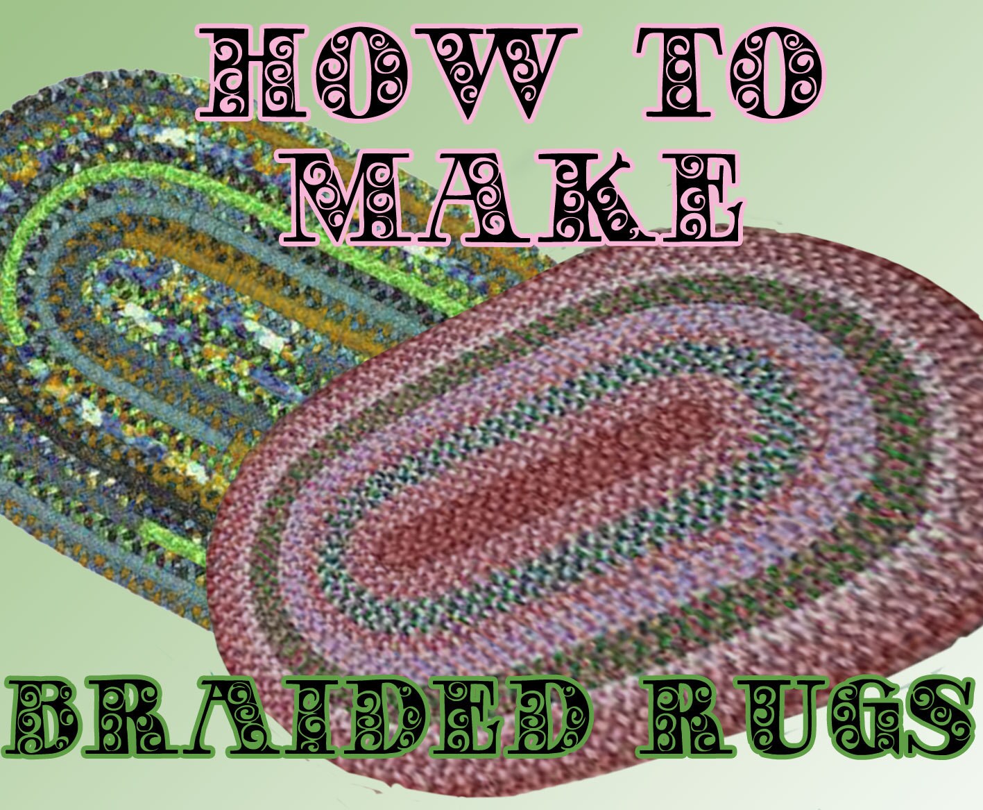BRAIDED RUG for you to make. pdf pattern. Easy to follow.