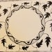 Black Ivory Gothic Victorian Noir Midnight Art Deco Art Nouveau Leaf original artwork