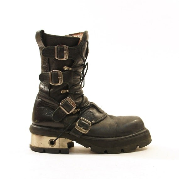 goth motorcycle boots