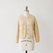 Metallic Gold Vintage Cardigan Sweater