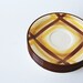 Instant Collection . Set of 6 Plaid Plates . Vernonware Saucers . Organdie . Hand Painted . autumn decor