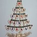 Christmas Tree Brooch Rhinestone Vintage Unused