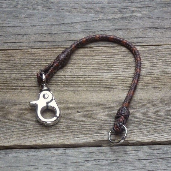 Reserved for jrlavoie Braided Leather Pocket Watch Fob