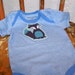 PETUNIAS' Organic Tie Onesie - OOAK - 0-3 months SALE