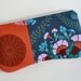 Zipper Pouch Josephine's Bouquet in Ink Amy Butler Cameo
