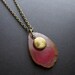 Agate Slice Necklace Pink Necklace Women's Fashion Pink Agate