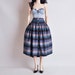 striped woven full ethnic skirt / l / san pedro skirt