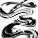 Black and White Painting BW Abstract Art Artwork High Contrast Depth Black Magic 262 Minimalism Minimalist Modern Contemporary Cummings