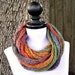 Chunky Scarf Thick Cowl Scarf Womens Circle Scarf Knit Infinity Cowl Starling Rainbow Scarf Womens Accessories Fall Fashion - READY TO SHIP