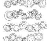 Font, WS Simple Gallifreyan, digitally drawn, alien, wiccked stepmother fonts, ttf font file, by melanie j cook, for wiccked.